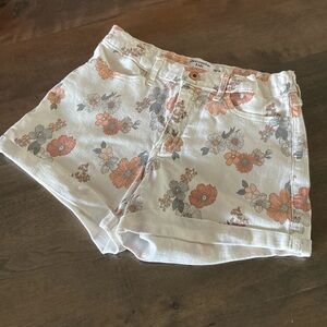 Girls floral Abercrombie denim shorts